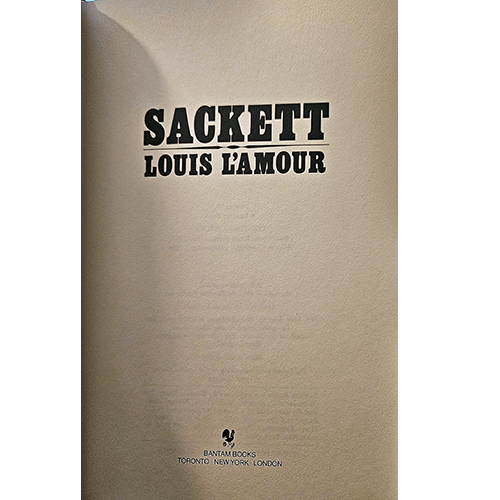 Louis L'Amour Leatherette Collector's Edition: Sackett