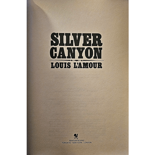 Louis L'Amour Leatherette Collector's Edition: Silver Canyon