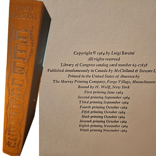 The Italians – rare and collectible book from Deb’s Rare Books