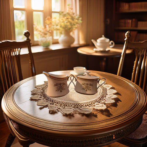 Lenox Castle Garden sugar and creamer – rare, vintage, or collectible item from Deb’s Book Paradise