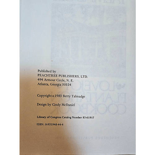 Betty Talmadge's Lovejoy Plantation Cookbook
