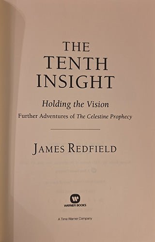 Title page of The Tenth Insight by James Redfield published by Warner Books