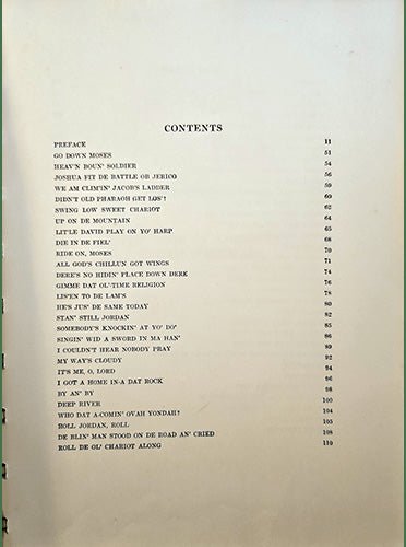 The Book of American Negro Spirituals – rare, vintage, or collectible item from Deb’s Book Paradise