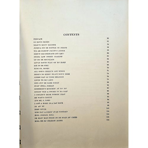 The Book of American Negro Spirituals – rare and collectible book from Deb’s Rare Books