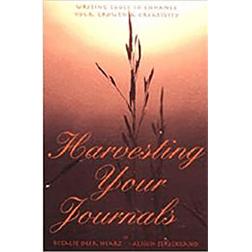 The cover features a serene image of a journal resting on a wooden table, accompanied by a pen, symbolizing introspection and creativity.