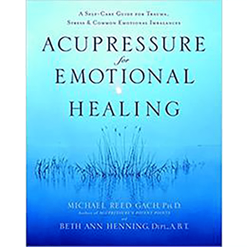 A calming blue cover featuring the title Acupressure for Emotional Healing, symbolizing balance, peace, and self-care.