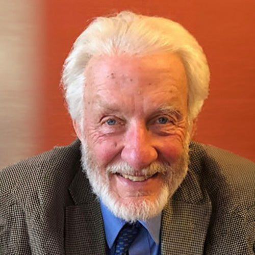 Everett Hoagland, American poet and educator, in the reading room of the New Bedford Free Public Library