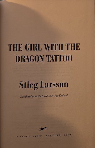 The Girl with the Dragon Tattoo – rare, vintage, or collectible item from Deb’s Book Paradise