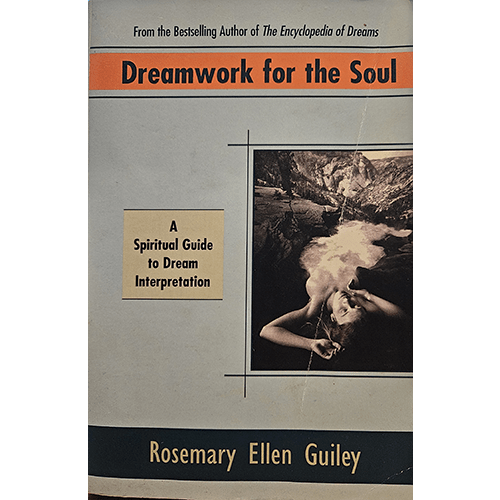 Cover of "Dreamwork for the Soul: A Spiritual Guide to Dream Interpretation" featuring an ethereal design with a dreamy night sky, stars, and a serene silhouette meditating, symbolizing the journey of dream exploration and spiritual insight.