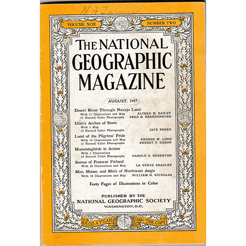 The National Geographic Magazine- 1947 Four Issues