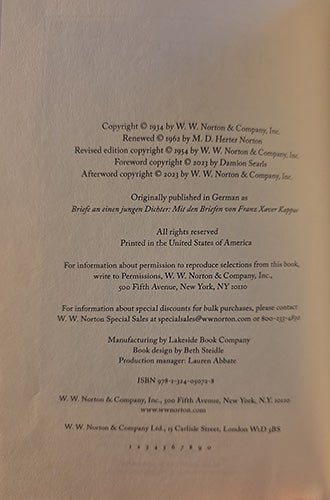 Letters to a Young Poet - Rainer Maria Rilke – rare, vintage, or collectible item from Deb’s Book Paradise