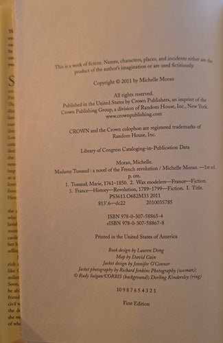 Madame Tussaud: A Novel of the French Revolution Hardcover – rare, vintage, or collectible item from Deb’s Book Paradise