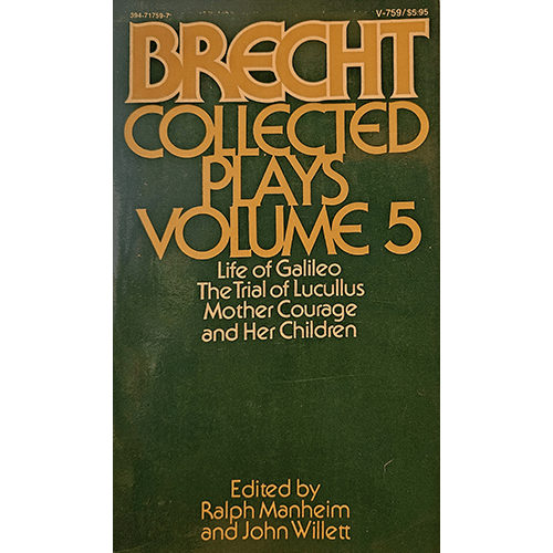 Bertolt Brecht Collected Plays Volume 5