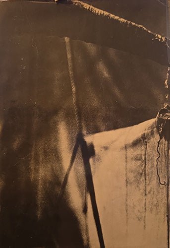 Back cover of The Art of W. C. Fields, original 1959 dust jacket with black-and-white photographic image related to W. C. Fields’s film career.