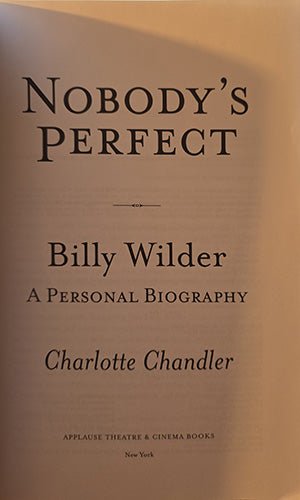 Nobody’s Perfect: Billy Wilder – A Personal Biography – rare, vintage, or collectible item from Deb’s Book Paradise