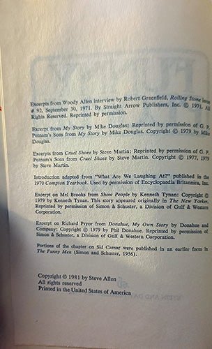 Funny People by Steve Allen – rare, vintage, or collectible item from Deb’s Book Paradise