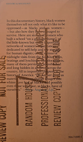A close-up of a printed book or document page with black text on a warm tan or light brown background. Large vertical review copy labels are visible, including 'PROFESSIONAL REVIEW COPY' and 'RANDOM HOUSE REVIEW COPY.
