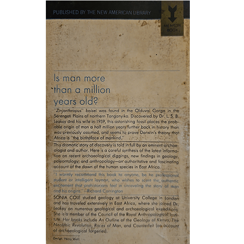 The Prehistory of East Africa – rare and collectible book from Deb’s Rare Books