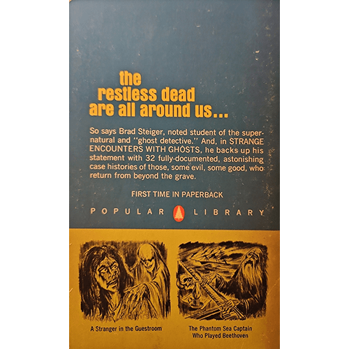 Book cover of 'Strange Encounters with Ghosts' by Popular Library