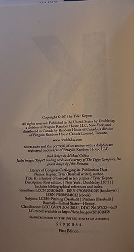 A History of Baseball in Ten Pitches – rare, vintage, or collectible item from Deb’s Book Paradise