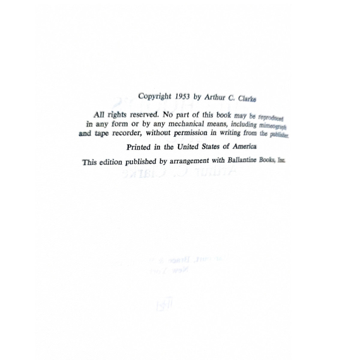 Childhood's End: Arthur C. Clarke