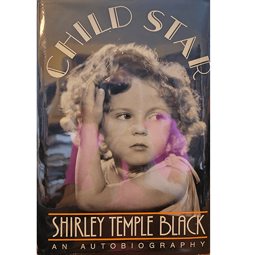 Cover of Child Star: An Autobiography by Shirley Temple Black. Features a sepia-toned photograph of Shirley Temple as a young girl, gazing thoughtfully, with elegant typography for the title.