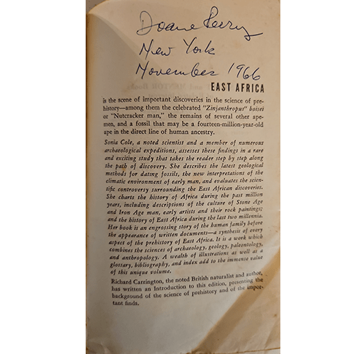 The Prehistory of East Africa – rare and collectible book from Deb’s Rare Books