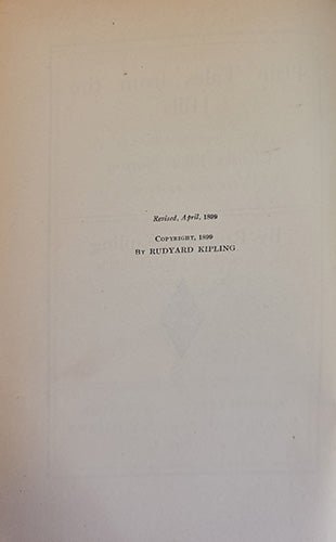 Plain Tales from the Hills (1915 Revised Edition) by Rudyard Kipling – rare, vintage, or collectible item from Deb’s Book Paradise
