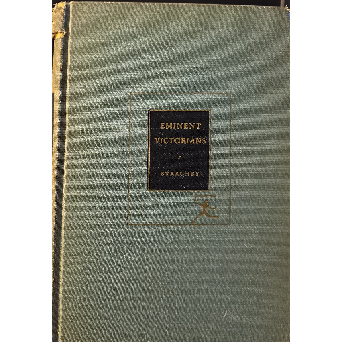 green cloth cover of the book Einent Victorians. 