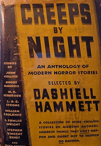 Creeps by Night: Chills and Thrills selected by Dashiell Hammett – rare, vintage, or collectible item from Deb’s Book Paradise