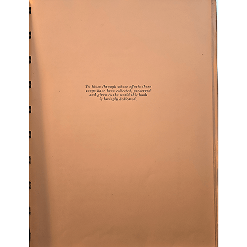 dedication page.