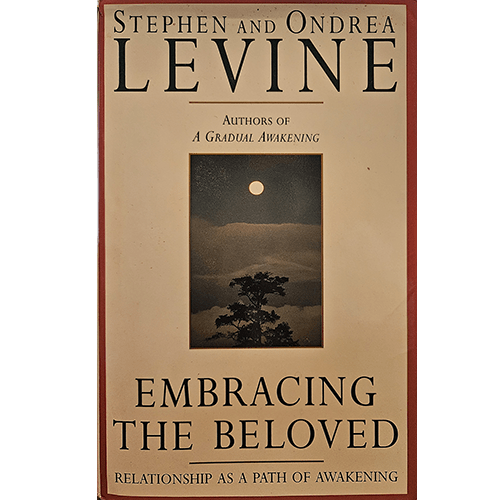 The cover of Embracing the Beloved features a simple design with the title and authors' names in bold letters. A serene image of a tree against a moonlit sky evokes a sense of calm and introspection, matching the book’s theme of spiritual intimacy.