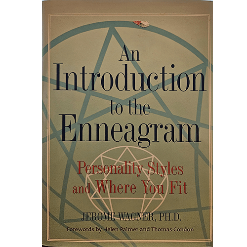 The cover of "An Introduction to the Enneagram" by Jerome Wagner, Ph.D., features a geometric design of the Enneagram symbol with the title and author name prominently displayed against a light background.