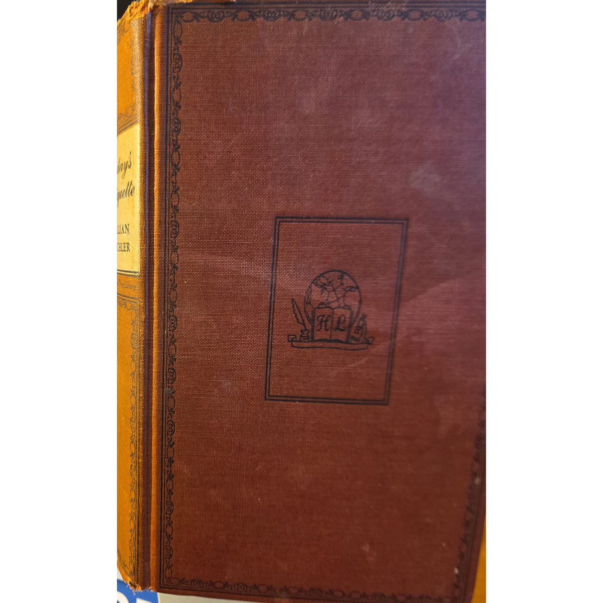 cover and spine of today's etiquette
