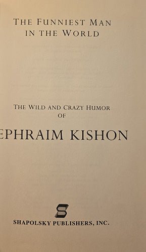 Ephraim Kishon – The Funniest Man in the World – rare, vintage, or collectible item from Deb’s Book Paradise