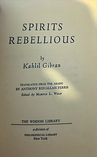 Kahlil Gibran Spiritual Classics Trio — The Prophet, Jesus the Son of Man, & Spirits Rebellious (Vintage Editions, Preserved & Curated) – rare, vintage, or collectible item from Deb’s Book Paradise