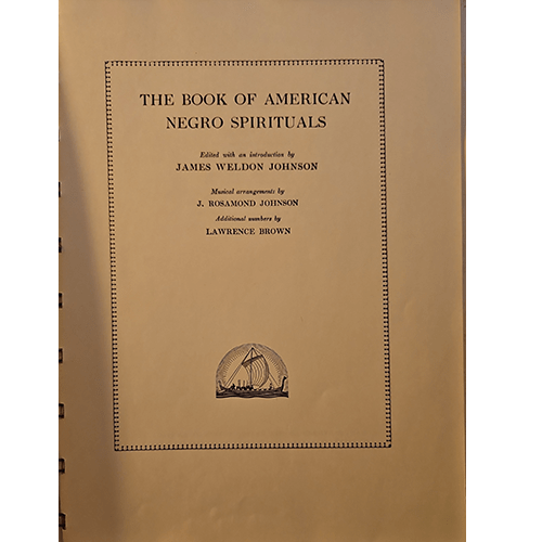 The Book of American Negro Spirituals