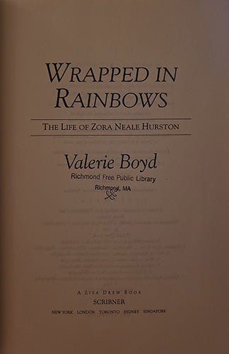 Wrapped in Rainbows: The Life of Zora Neale Hurston – rare, vintage, or collectible item from Deb’s Book Paradise