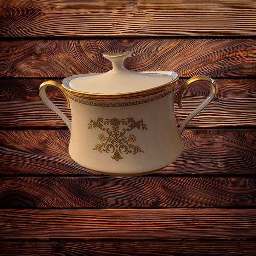 Lenox Castle Garden sugar and creamer – rare, vintage, or collectible item from Deb’s Book Paradise