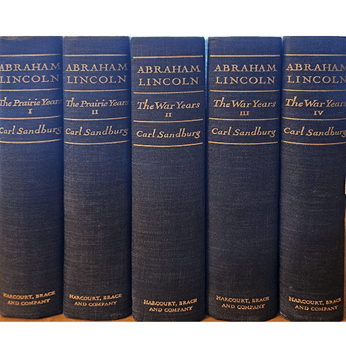 abraham Lincoln five Book Set by Carl Sandburg