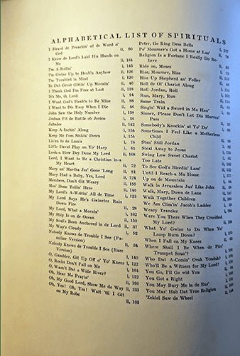 The Book of American Negro Spirituals – rare, vintage, or collectible item from Deb’s Book Paradise