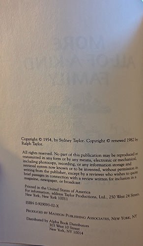 The All - of - a - Kind Family Series (4 Volumes) — Sydney Taylor | Like New Vintage Set – rare, vintage, or collectible item from Deb’s Book Paradise
