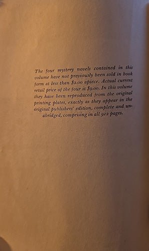 The Unicorn Mystery Book Club Omnibus — 1945 – rare, vintage, or collectible item from Deb’s Book Paradise