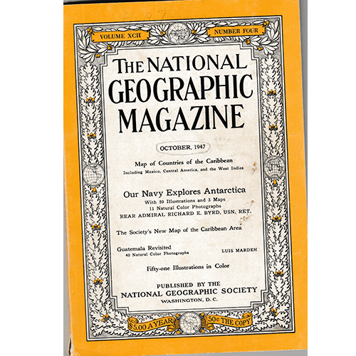 The National Geographic Magazine- 1947 Four Issues