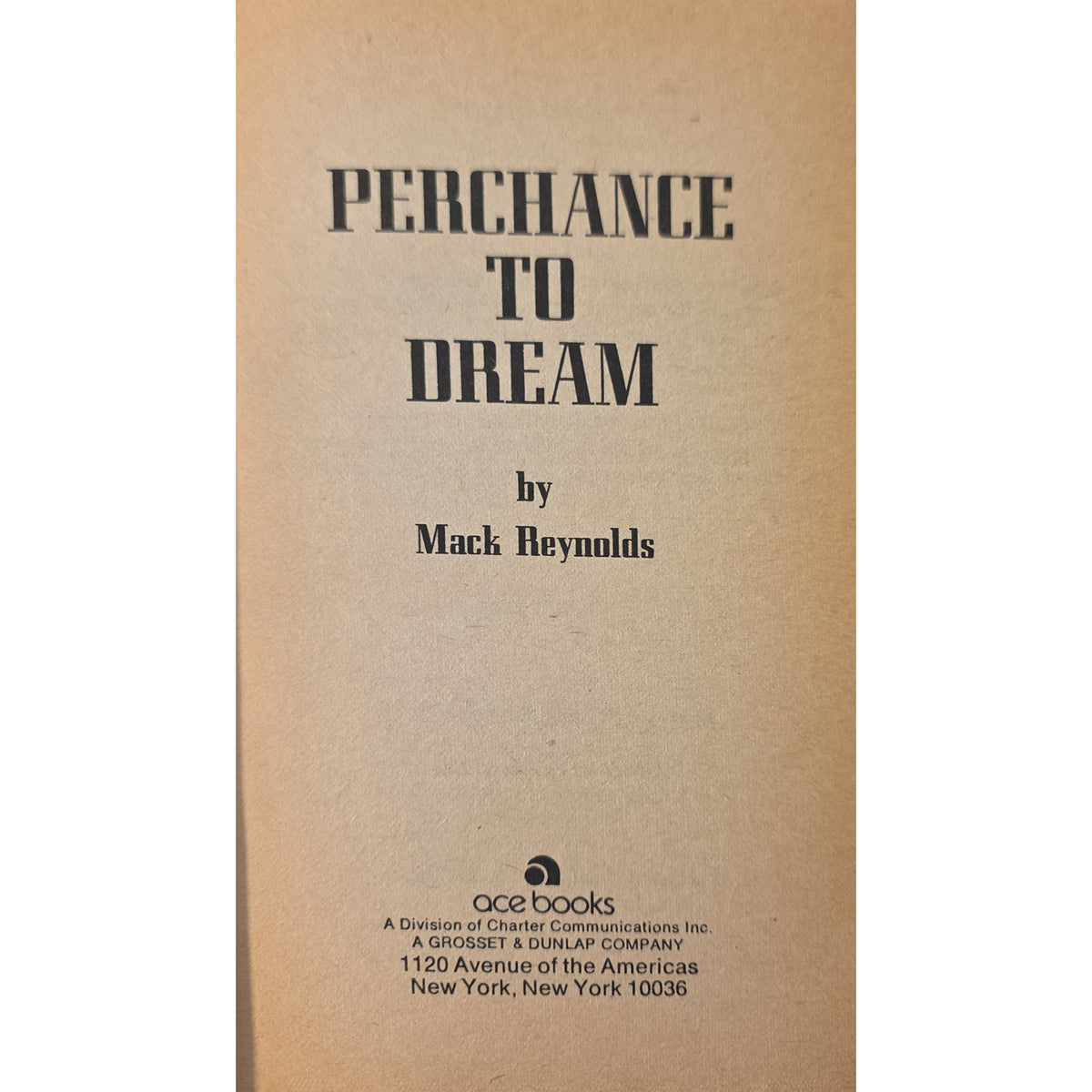 Perchance to Dream