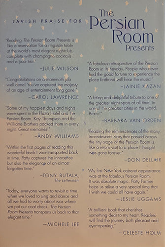 The Persian Room Presents by Patty Farmer — First Edition Hardcover