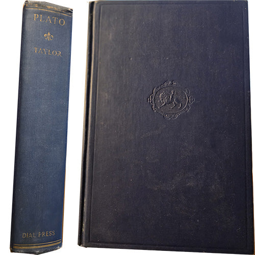 Plato: The Man and His Work — A. E. Taylor — 1936 Dial Press Hardcover
