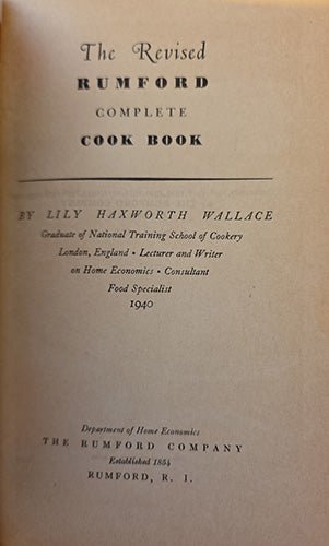 Rumford Complete Cook Book — Three - Volume Vintage Bundle (1934 & Revised Editions) – rare, vintage, or collectible item from Deb’s Book Paradise