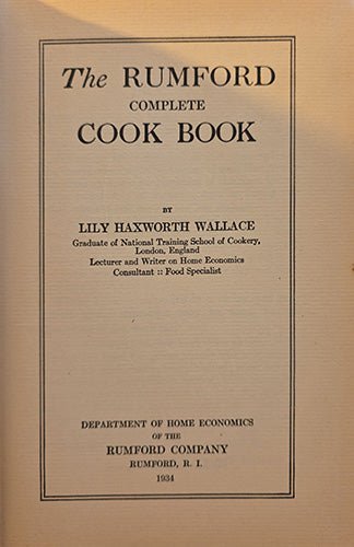 Rumford Complete Cook Book — Three - Volume Vintage Bundle (1934 & Revised Editions) – rare, vintage, or collectible item from Deb’s Book Paradise