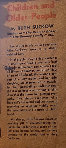 Children and Older People by Ruth Suckow – rare, vintage, or collectible item from Deb’s Book Paradise